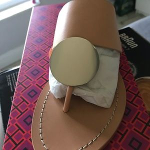 Tory Burch Natural Patos Disk Sandal